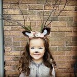 Daughter halloween costumes, Deer costume diy, Baby girl hal
