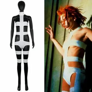 Movie The Fifth 5th Element Leeloo Bandages Cosplay Costume 