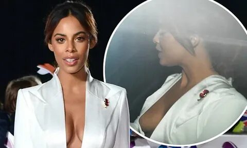 Rochelle Humes flashes sideboob at Pride Of Britain