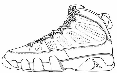 Doernbecher Retro to be Air Jordan 9 Shoe template, Jordan c