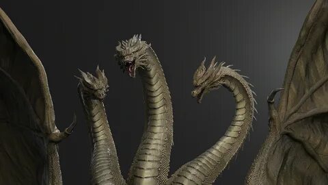 ArtStation - King Ghidorah - FanArt