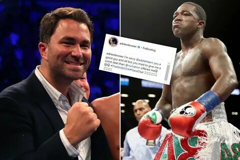 Adrien Broner exposes Eddie Hearn’s three-fight offer and la