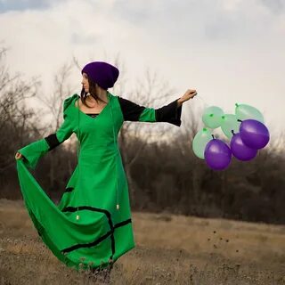 Зелёное Эльфийское платье из льна "Green Fairy" - заказать н