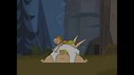 Total Drama Island - Owen and Izzy fall down the cliff for a