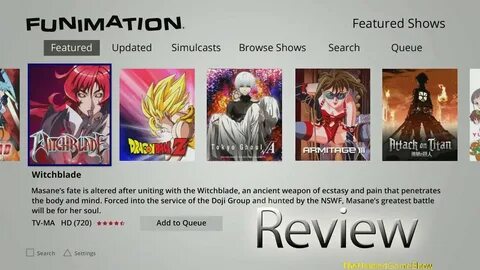 FUNimation PS4 App Review - YouTube