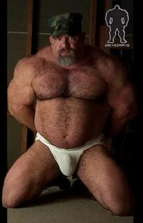 Big Buff Bubba Bear in a Jockstrap Muscle bear men, Bear men