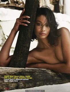 Chanel Iman sexy and topless for GQ Magazine, South Africa -