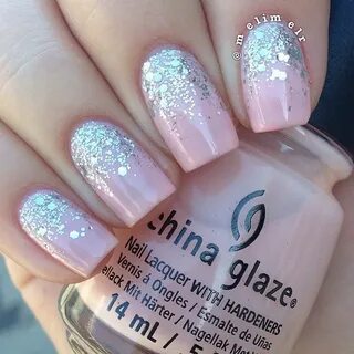 18 Reverse Gradient Nails - Pretty in pink with gorgeous gli