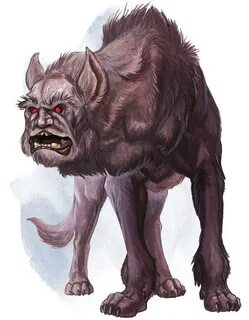 Гончая йет Yeth hound / Бестиарий D&D 5 / Volo's guide to mo