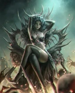 ArtStation - Necromancer, Eudia Chae Sexy Demon's в 2019 г. 