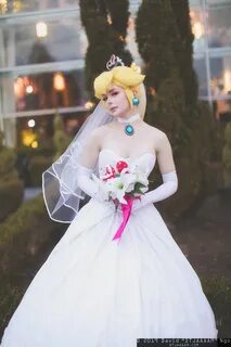 Buy princess peach wedding dress costume cheap online