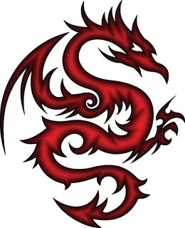 Эскиз тату красный дракон (59 фото)