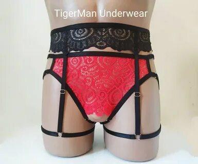 Sexy Crotchless Men Panties With Garters Sexy Men Erotic Ets