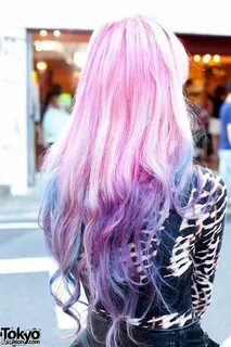 Purple Pink Dip Dye Hair