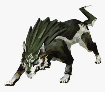 Drawing Polygons Wolf - Twilight Princess Link Wolf Form, HD