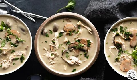 Creamy Chicken and Mushroom Soup (Paleo, Dairy Free) - Chels