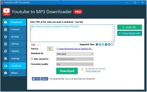 Youtube to MP3 Pro - standaloneinstaller.com