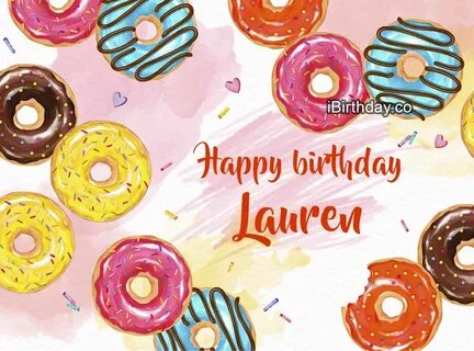 Lauren Donuts Happy Birthday - Happy Birthday