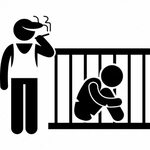 Cage, hostage, human, slave, slavery, traffiking, victim ico