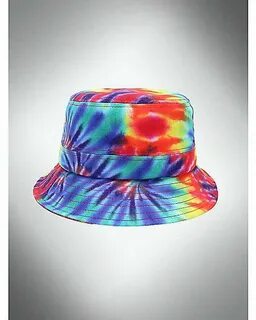 Tie Dye Rainbow Bucket Hat - Spencer's Tie dye bucket hat, T