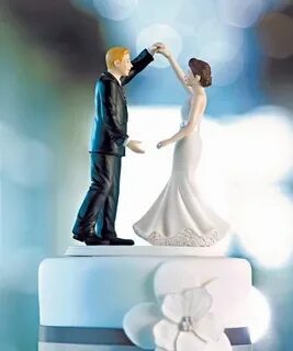Dancing the Night Away Wedding Bride Groom Couple Cake Toppe