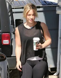 Hilary Duff in Leggings - Out in Los Angeles - May 2014 * Ce