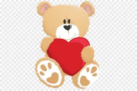 Бесплатная загрузка Рисунок сердца мишки Тедди, поздравитель