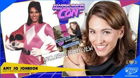 Awesome Con 2019 Amy Jo Johnson Interview MMPR Pink Ranger ,