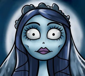 How To Draw Emily From Corpse Bride, Step by Step, Drawing G