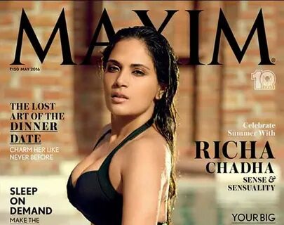 Richa Chadha sizzles in a bikini on the Maxim cover!