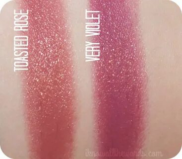 avon ultra colour lipstick- toasted rose and very violet Lip