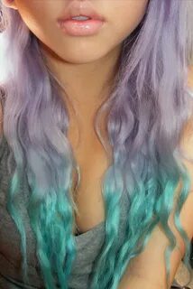 pastel hair lavender/blue dip dye Best hair dye, Mermaid hai