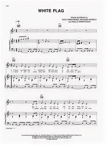 White Flag By Dido - Digital Sheet Music For - Download & Pr
