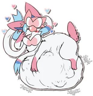 Lovely Sylveon Belly Bed by PingTheHungryFox on DeviantArt