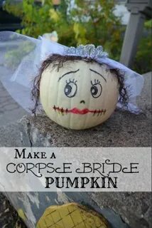 Corpse Bride Pumpkin - Fun Halloween DIY #halloween #holiday