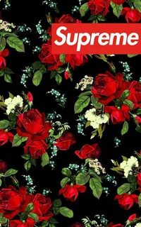 Roses On Supreme Logo Wallpapers - Wallpaper Cave