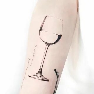 Pin by Lau Aranda on Tattoos Wine tattoo, Simple girl tattoo