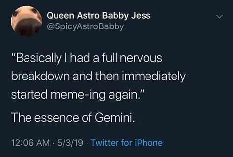 Gemini Personality Meme - Roy's Memes Collections