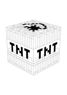Minecraft TNT Coloring Pages - 2 Free Coloring Sheets (2021)
