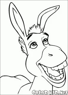 Coloring page - Donkey Disney coloring pages, Shrek drawing,