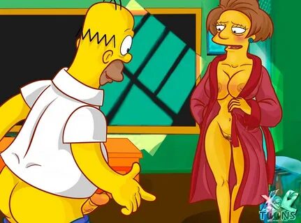 The Simpsons - XL-Toons - Mrs. Crabapple Seduces Homer In Th