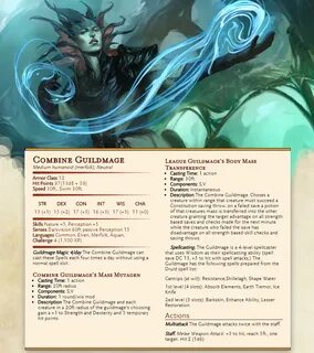 Combine Guildmage Dungeons and dragons classes, D&d dungeons