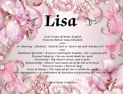 Names With Meaning Born This Way Hebrew Names Names Say My Name One Lisa Re...