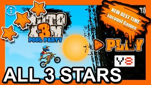 Moto x3m Pool Party 🏆 World Record GAMEPLAY 🏁 Best Time 🏁 Y8
