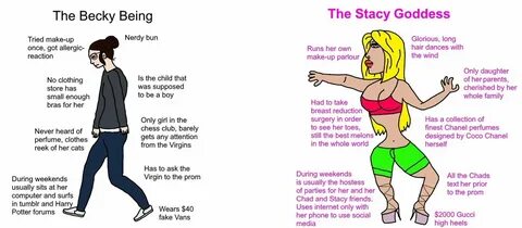 Another Becky vs Stacy by Romano Virgin vs. Chad Know Your M