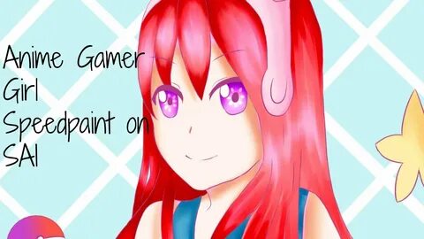 Anime Gamer Girl Speedpaint on SAI - YouTube