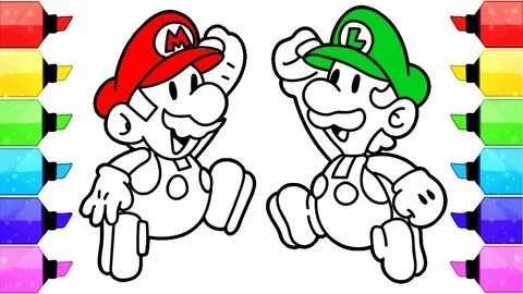 Super Mario Coloring Pages - Nintendo Super Mario and Luigi 