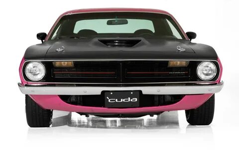 1970 Plymouth Cuda Panther Pink 440 4-Speed Stock 4372-357 v