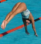 Her Calves Muscle Legs: Women diving, synchronized swimming,