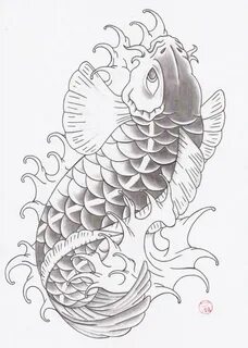 Oriental Tattoo Traditional Koi Fish